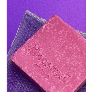 Moosmed Seifensäckchen Körper-Peeling-Schwamm Lila