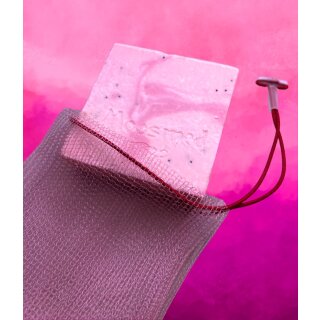Moosmed Seifensäckchen Körper-Peeling-Schwamm Pink