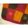 Filztasche Patchwork-Look, Braun / Rot Tasche