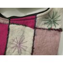Filztasche Patchwork-Look, Grün / Pink Tasche