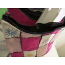 Filztasche Patchwork-Look, Grün / Pink Tasche