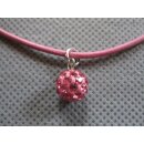 Shamballa Kette Rosa